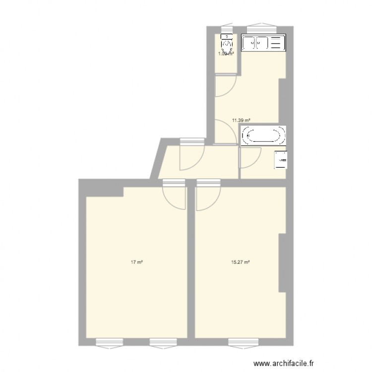plan appartement vierge