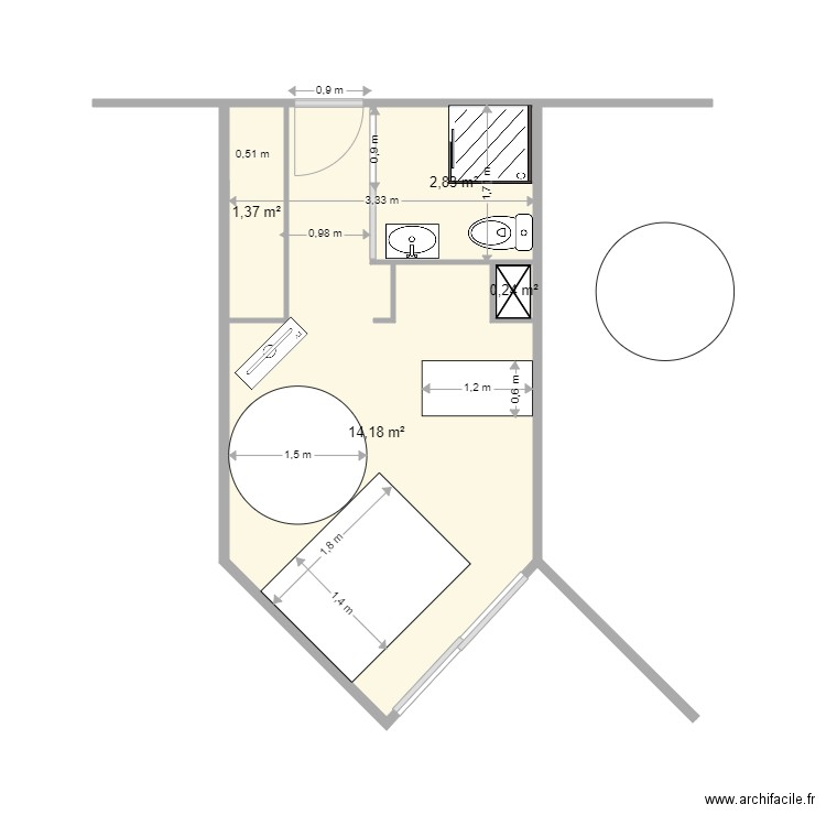 COTE CHALET 3. Plan de 0 pièce et 0 m2