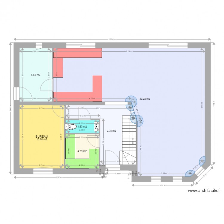 BLANQUIN Etage. Plan de 0 pièce et 0 m2