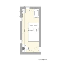 Malnati - plan chambre atelier v2 avec baignoire