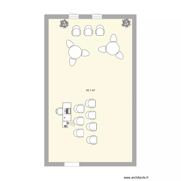 plan de salle de vie 1. Plan de 
