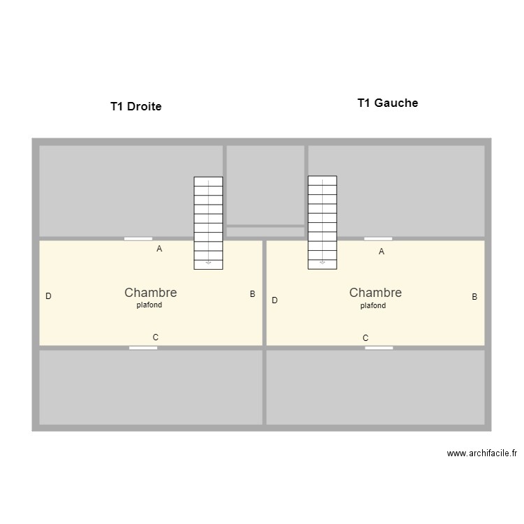 T1 4e niveau. Plan de 0 pièce et 0 m2