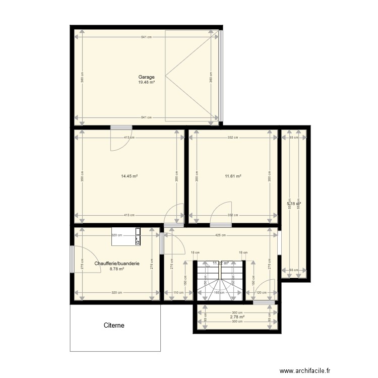 Traversins 12 soussol. Plan de 0 pièce et 0 m2