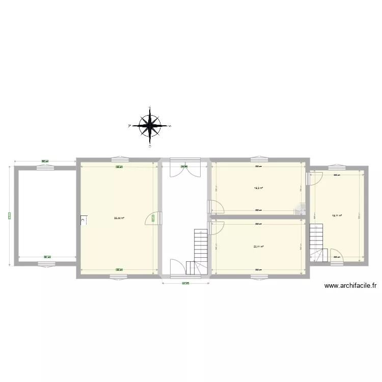 maison chauffage. Plan de 