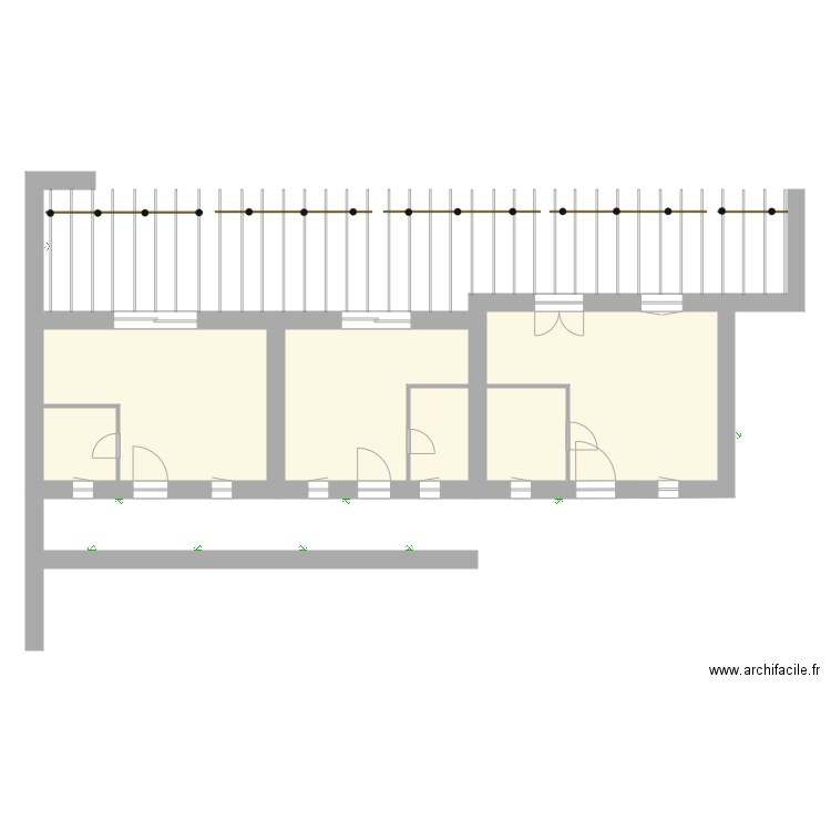 Guimaec Dependance Exterieurs Terrasse. Plan de 0 pièce et 0 m2