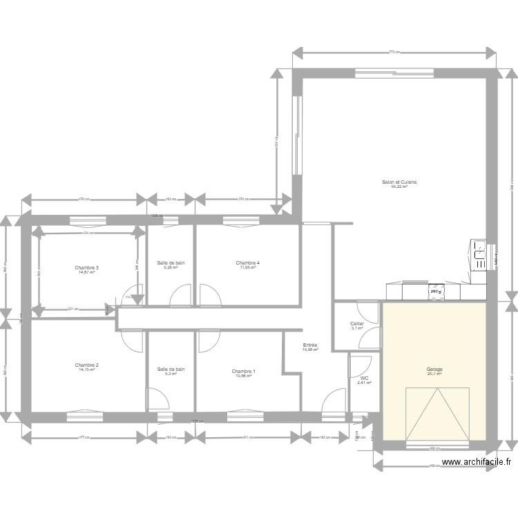 KIRTEKE 2.1. Plan de 11 pièces et 160 m2