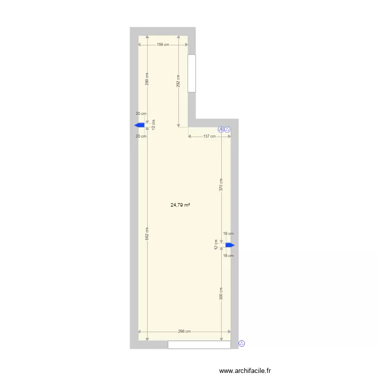 SALLE DES ACTUELLE. Plan de 