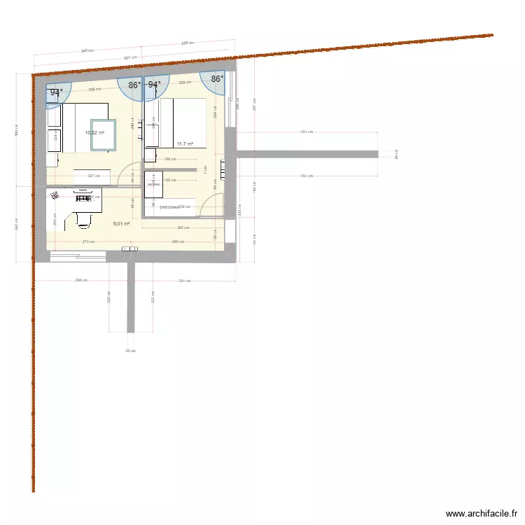 Projet Weber. Plan de 