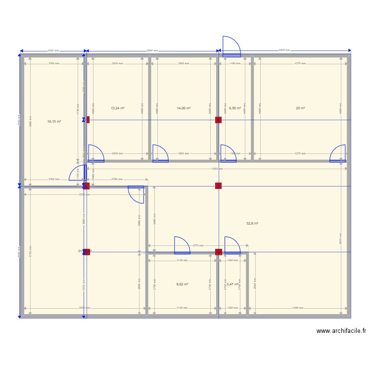 12на15. Plan de 0 pièce et 0 m2