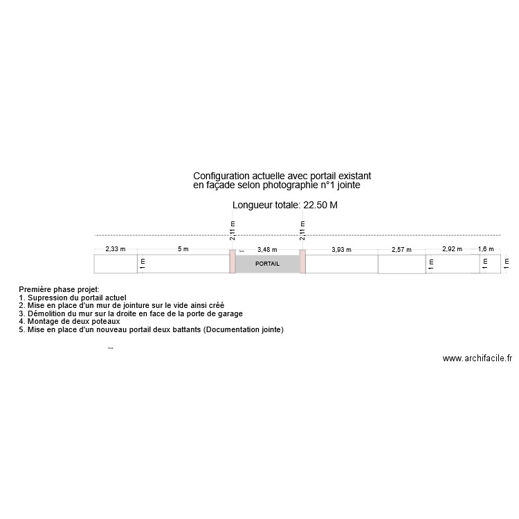 Mur de façade 37 Rigault de Genouilly 005. Plan de 0 pièce et 0 m2