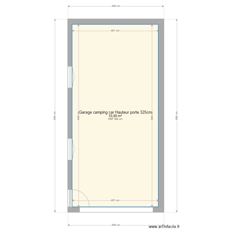 garage camping car. Plan de 0 pièce et 0 m2