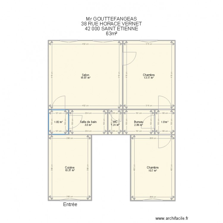 gouttefangeas. Plan de 0 pièce et 0 m2