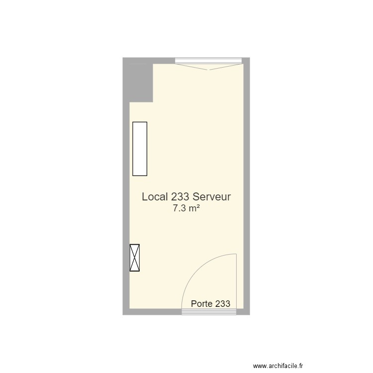 Local 233 2e étage pdc. Plan de 0 pièce et 0 m2