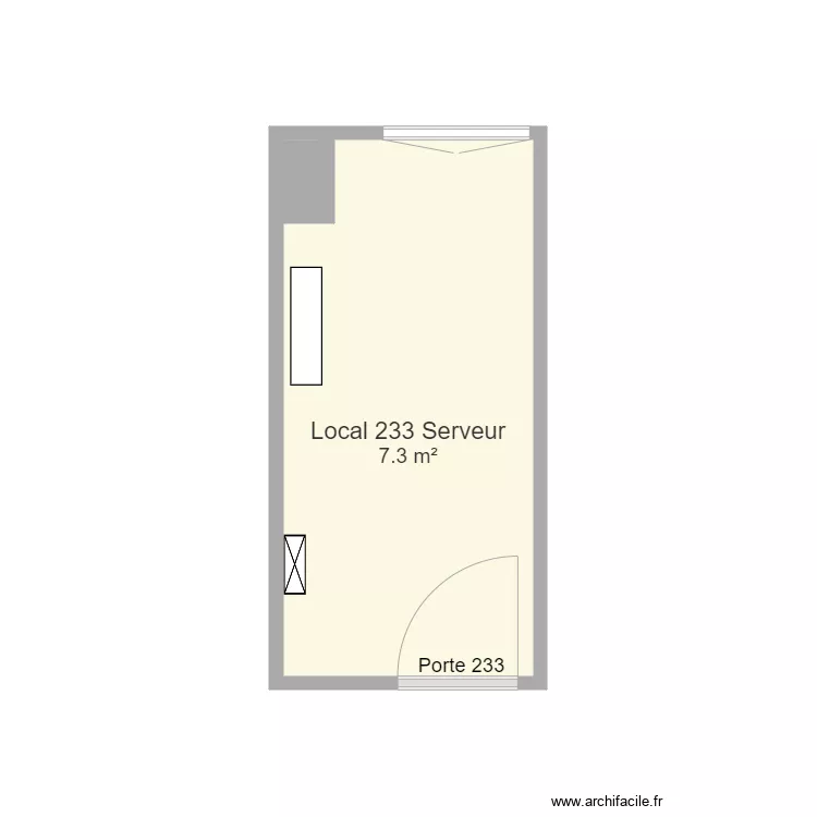 Local 233 2e &eacute;tage pdc. Plan de 