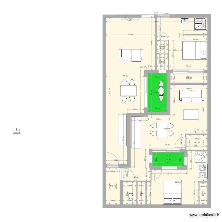 bonnac3 2 APPART6 OK. Plan de 0 pièce et 0 m2