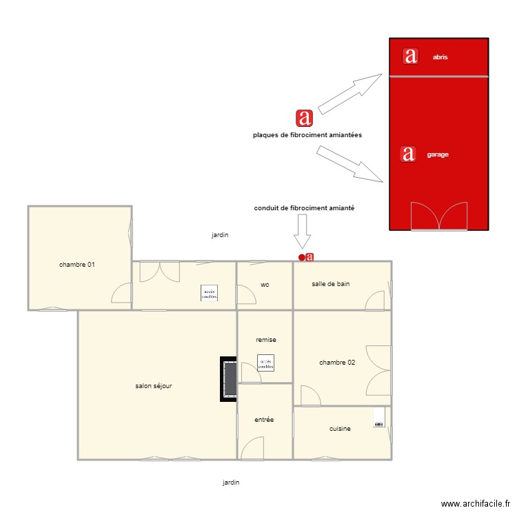 mandin am. Plan de 0 pièce et 0 m2