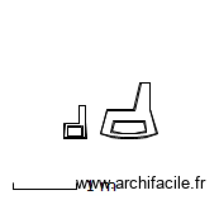 chaise. Plan de chaise. Plan de