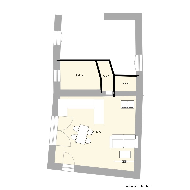 MAISON. Plan de 0 pièce et 0 m2