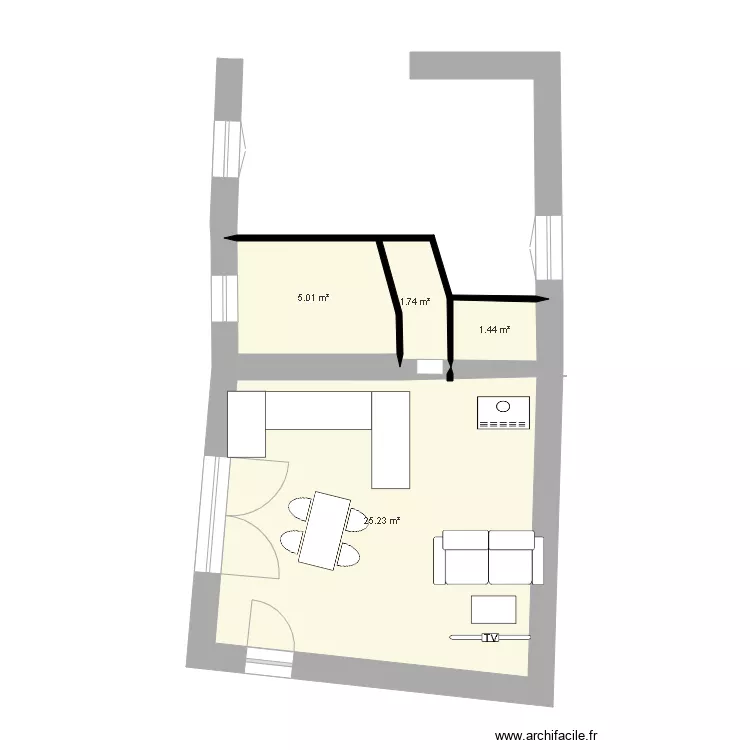 MAISON. Plan de 