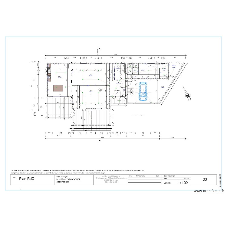 Plan Elec R1 Tighadouini . Plan de 0 pièce et 0 m2