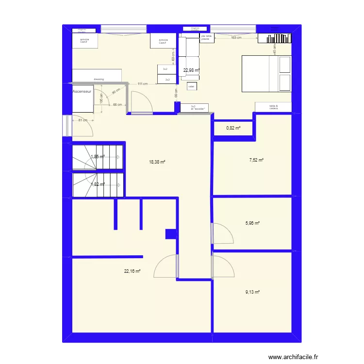 SLdV RdJ réaménagé ascenseur n°4. Plan de SLdV RdJ réaménagé ascenseur n°4. Plan de