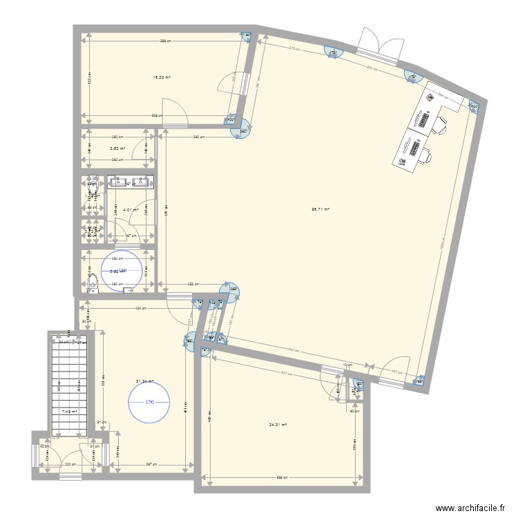 bibliothèque. Plan de 0 pièce et 0 m2