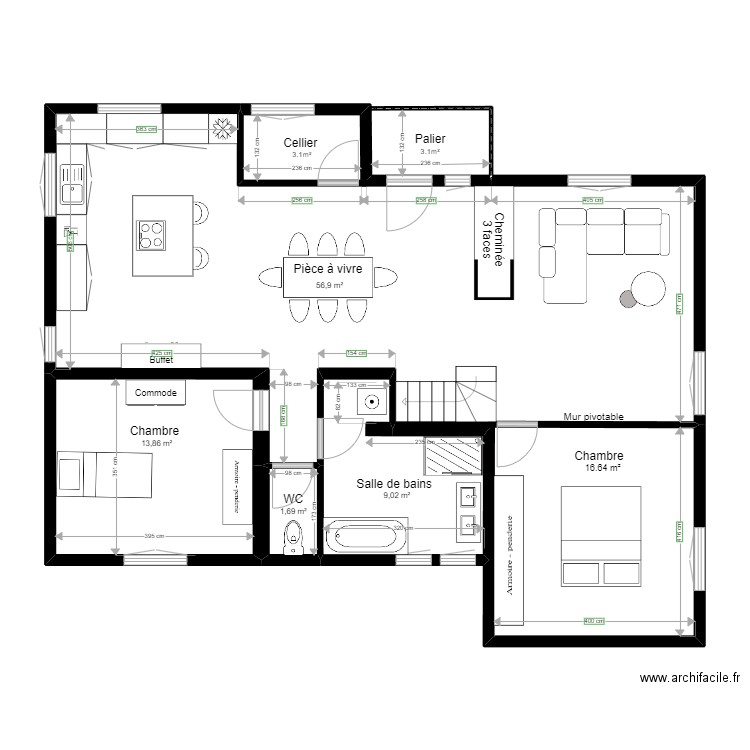 PLAN CYRIL. Plan de 0 pièce et 0 m2