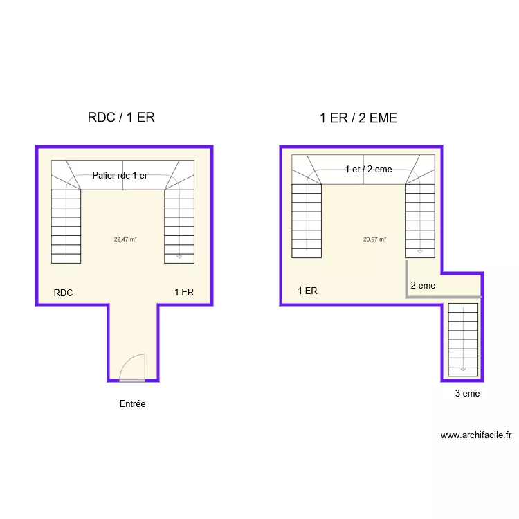 dta les arc. Plan de 