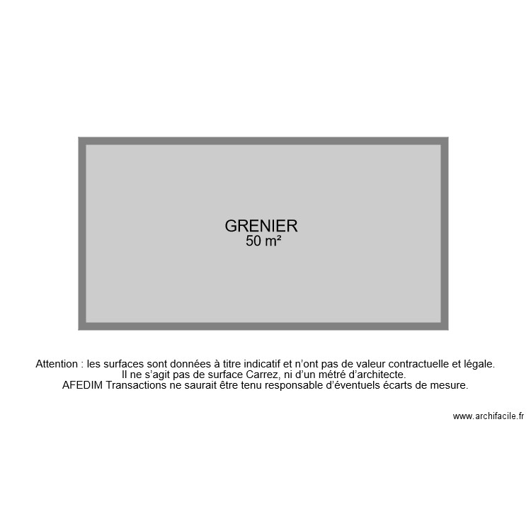 BI 7737 GRENIER. Plan de 0 pièce et 0 m2