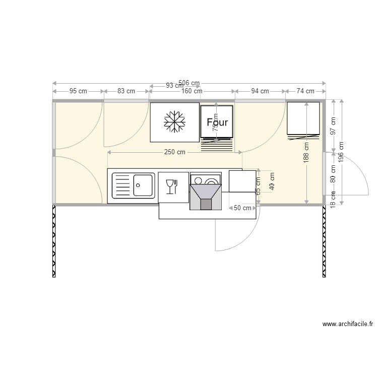 CUISINE  St Cyr. Plan de 0 pièce et 0 m2