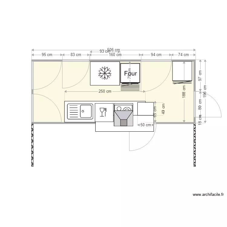 CUISINE  St Cyr. Plan de 