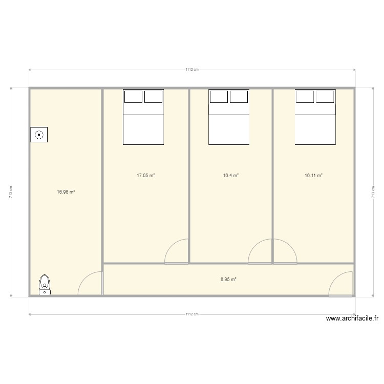 LE CORFF. Plan de 0 pièce et 0 m2