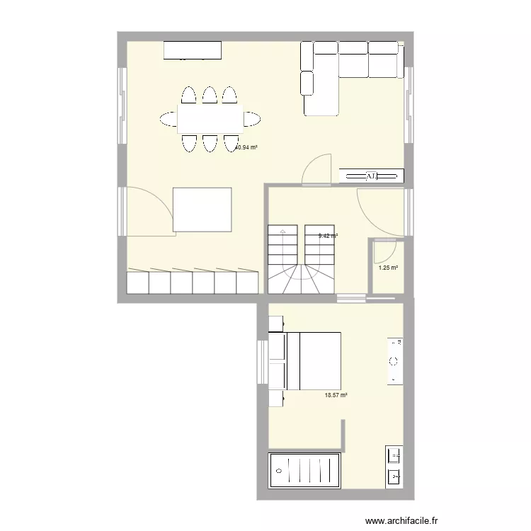 maison saultain apr&egrave;s. Plan de 