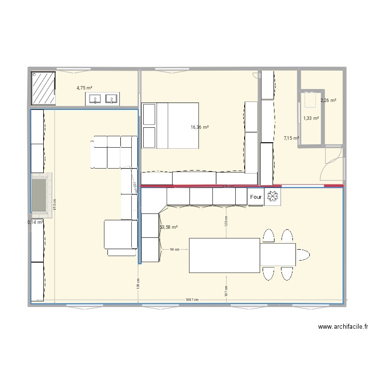 OINVILLE RDC. Option5. Plan de 0 pièce et 0 m2