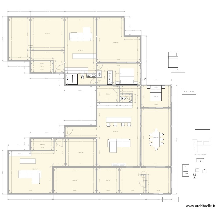 PLAN ATTIQUE v2. Plan de 0 pièce et 0 m2