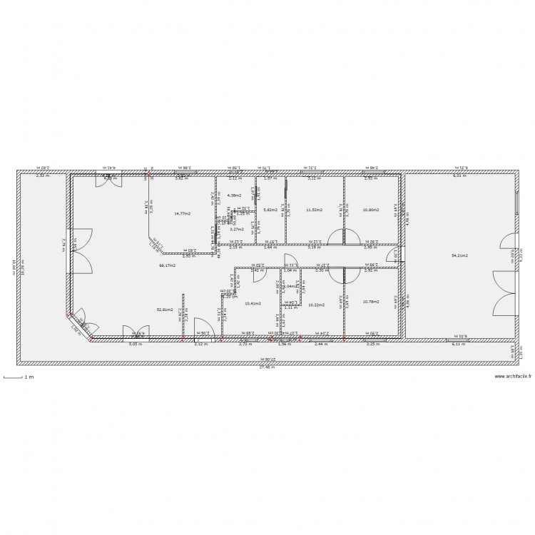 modification. Plan de 0 pièce et 0 m2