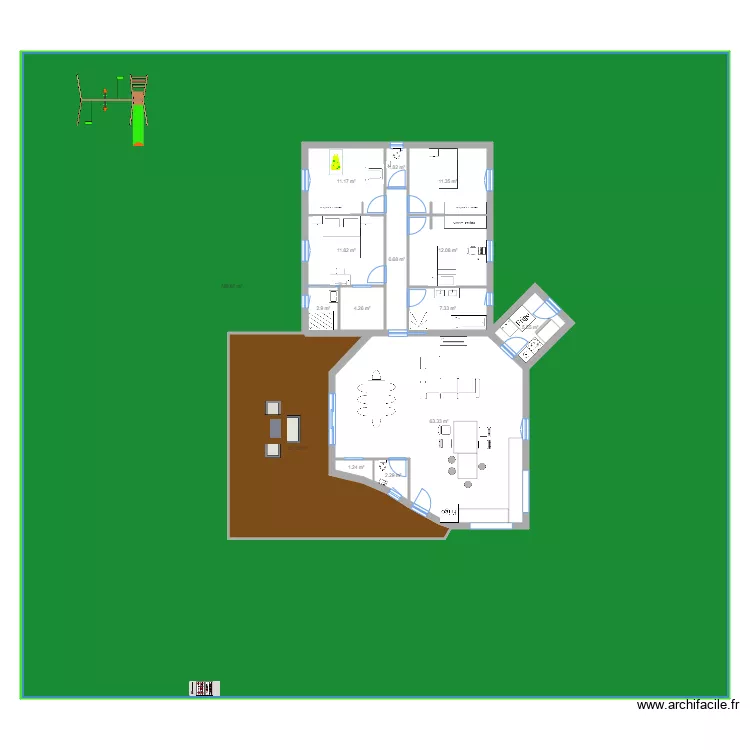 MAISON DES ABEILLES. Plan de 