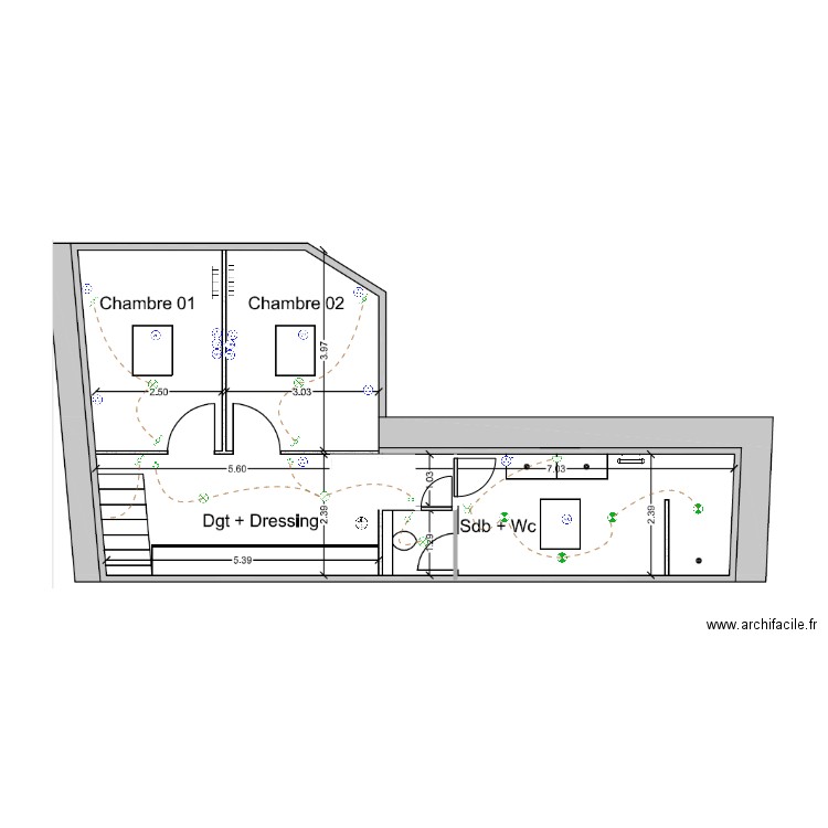 Etage simon. Plan de 0 pièce et 0 m2