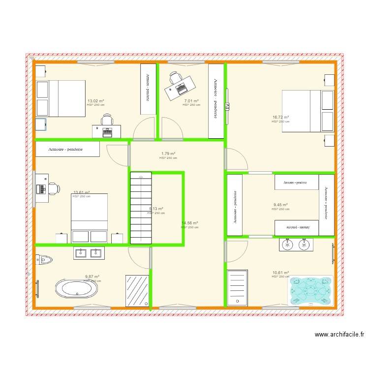 maison r1. Plan de 0 pièce et 0 m2