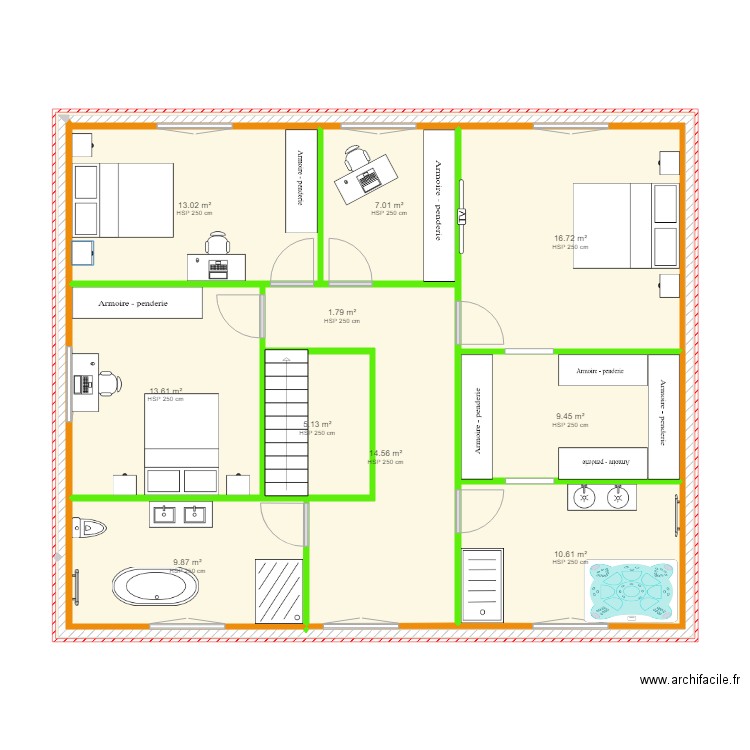 maison r1. Plan de 0 pièce et 0 m2