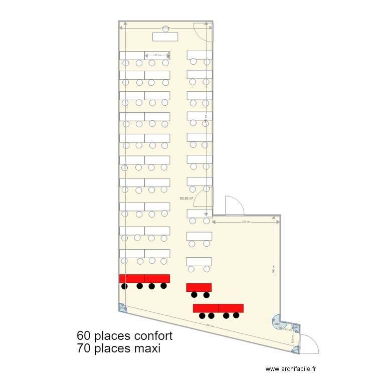 salle 33 et 34. Plan de 0 pièce et 0 m2