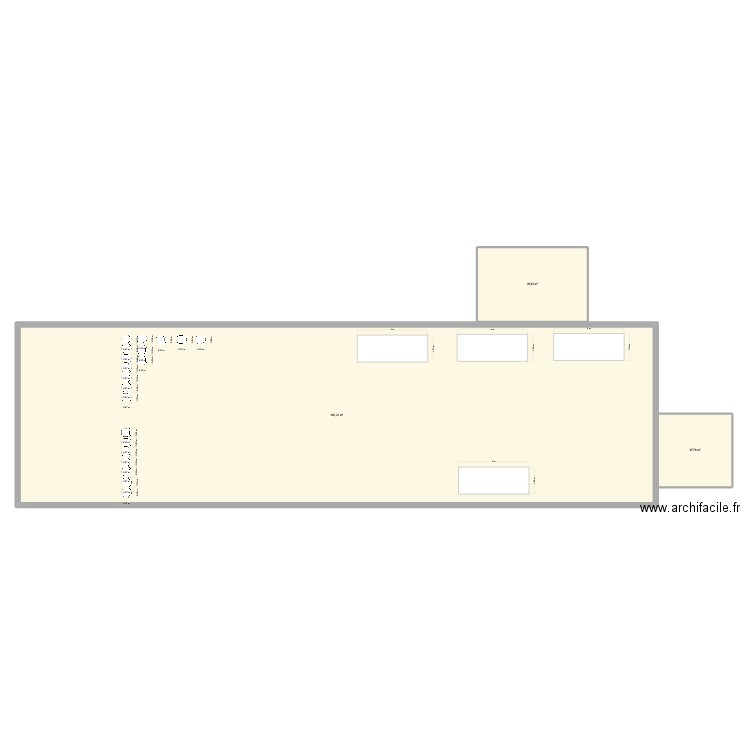 YPOSKESI. Plan de 3 pièces et 405 m2