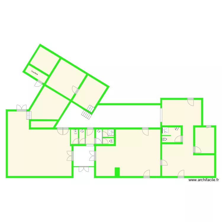 Plan restaurant vierge. Plan de 