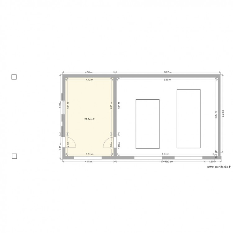 garage. Plan de 0 pièce et 0 m2