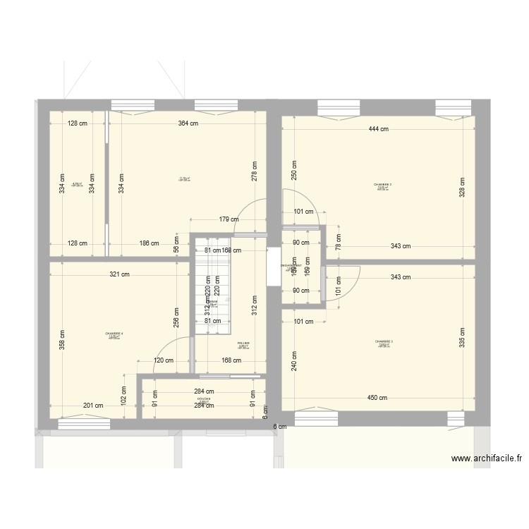 rdc hesdigneul état futur . Plan de 0 pièce et 0 m2