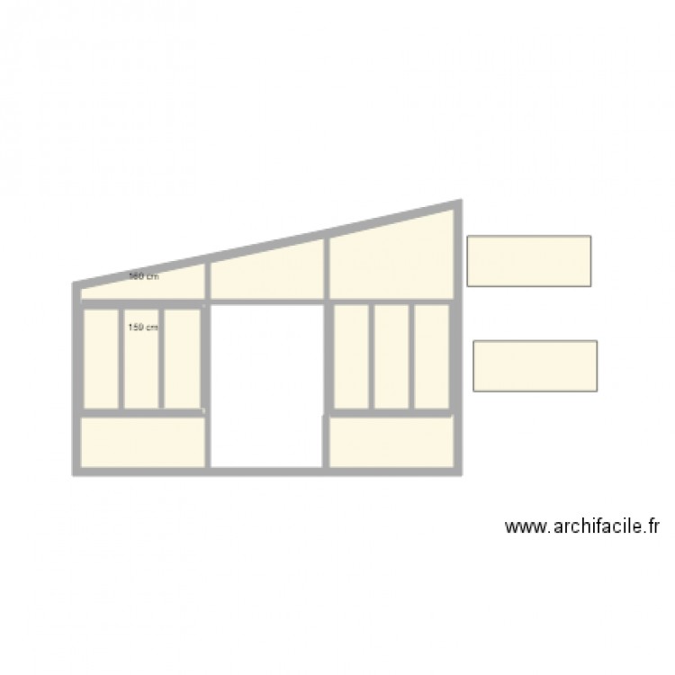 Facade Veranda 3. Plan de 0 pièce et 0 m2