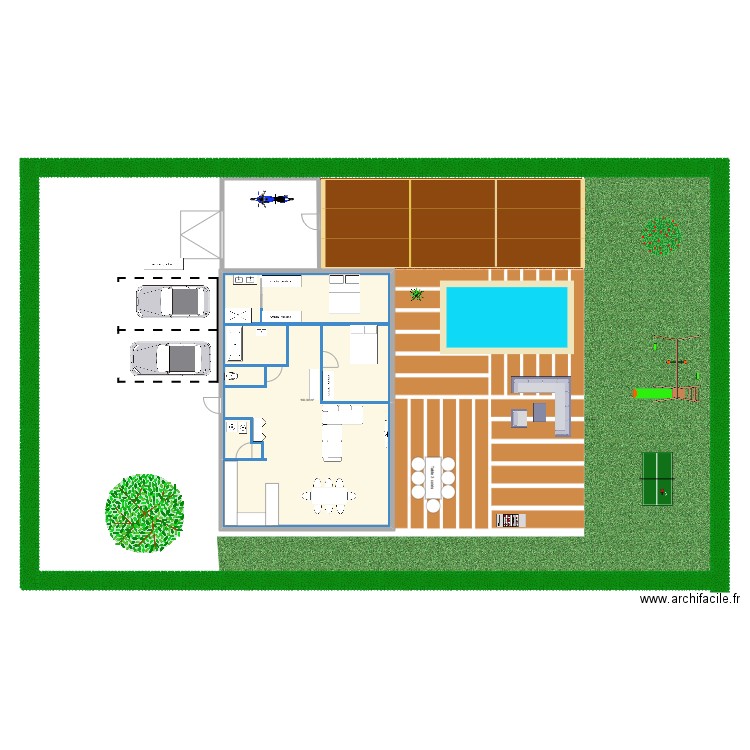 MAISON FAMILLE BEULNE. Plan de 1 pièce et 103 m2