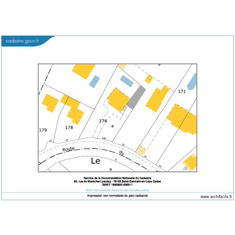 Plan de masse. Plan de 0 pièce et 0 m2