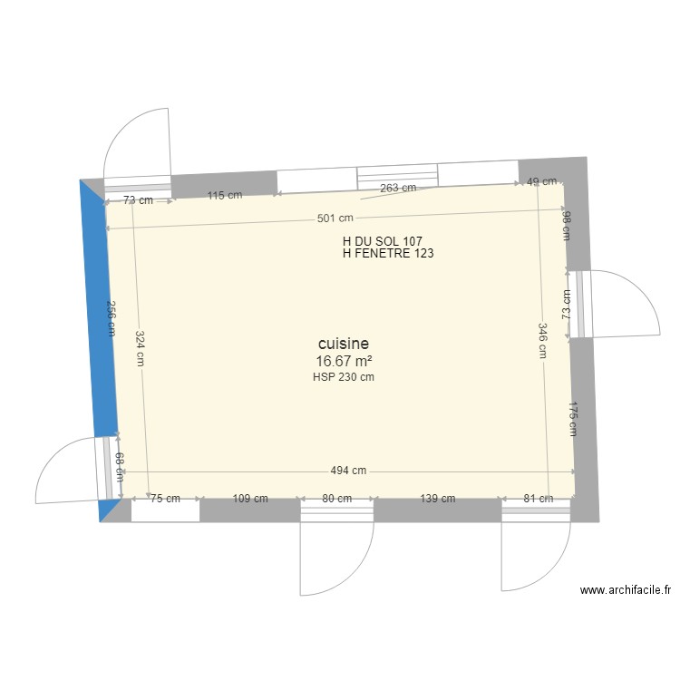 cuisine. Plan de 0 pièce et 0 m2