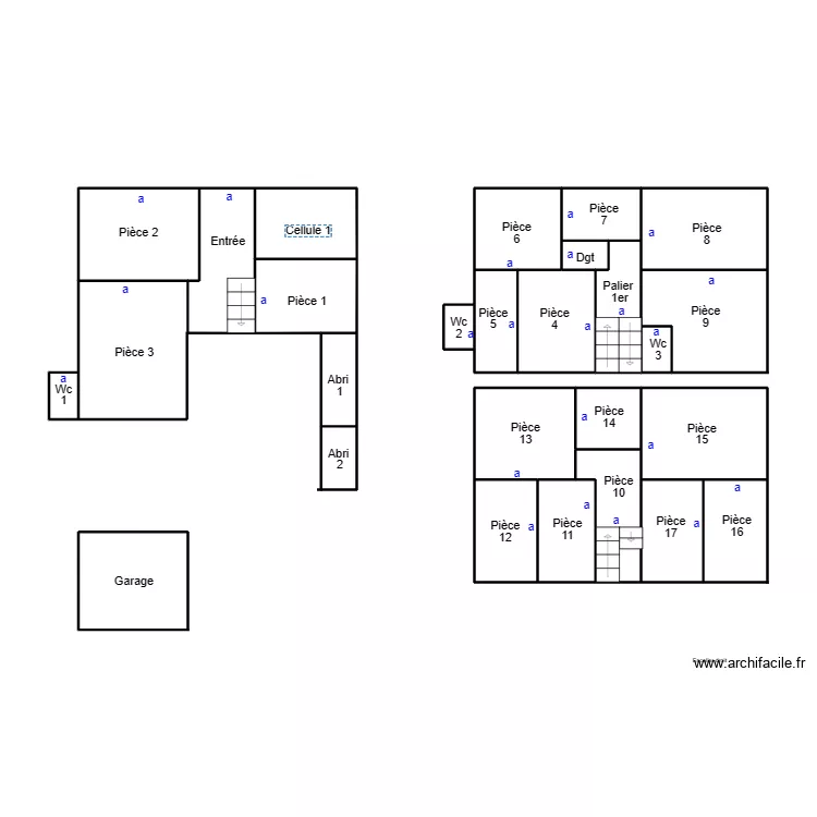 QUIMPER BERNARD. Plan de 